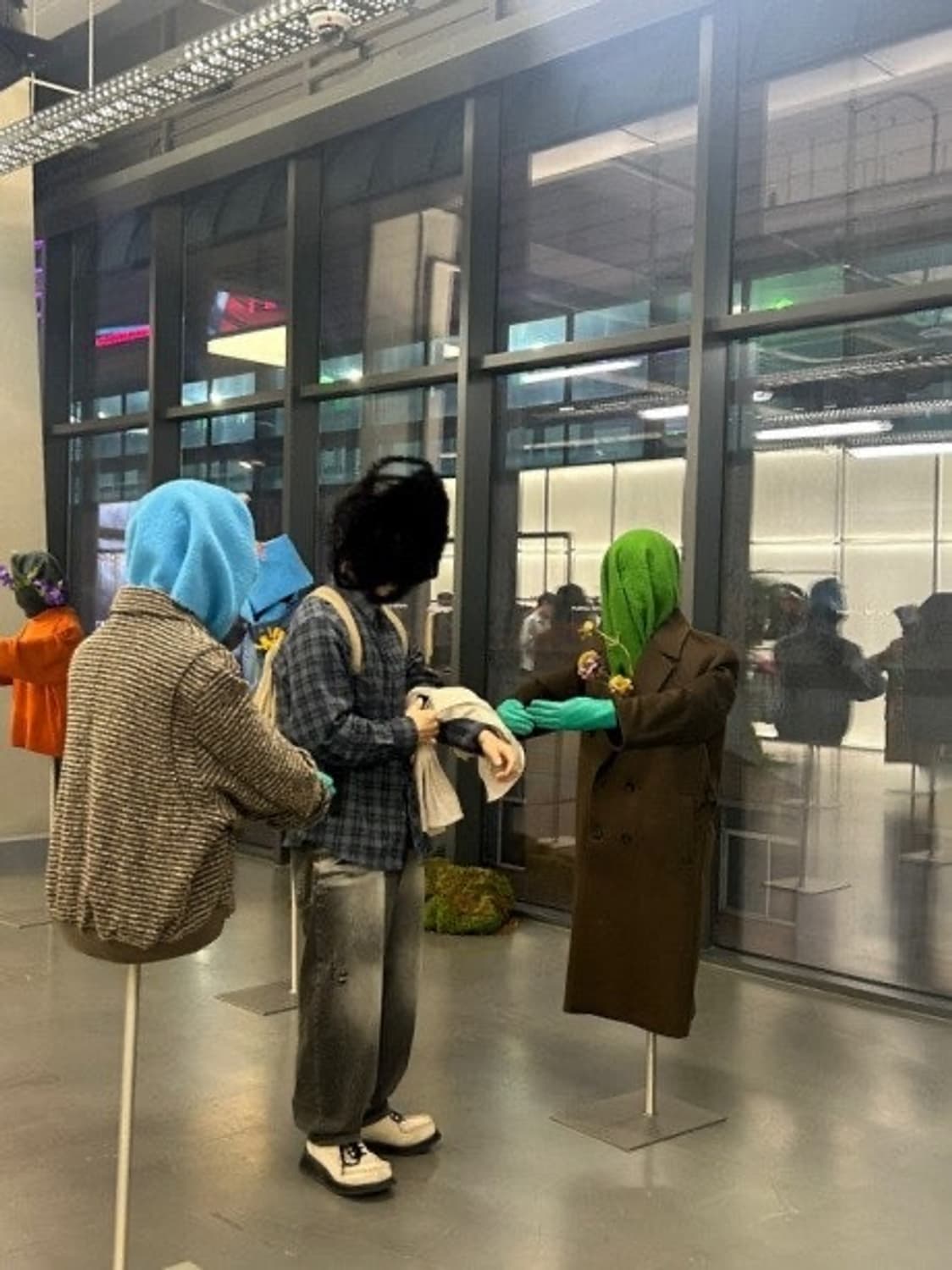 노운 bias tapered denim pants black 0 상품이미지2