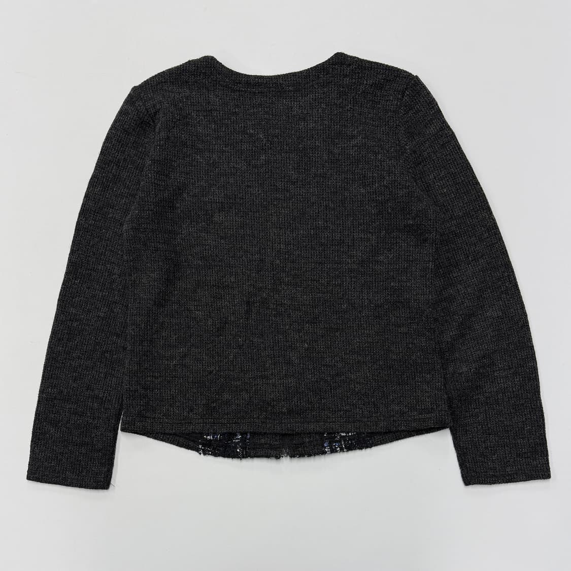 Tweed panel knit zip jacket 상품이미지5