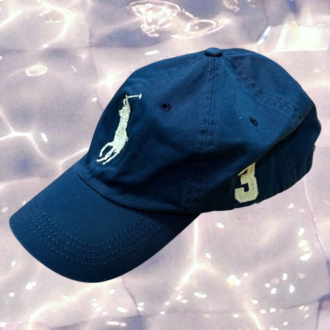 폴로 빅포니 넘버 볼캡 모자 네이비 상품이미지2