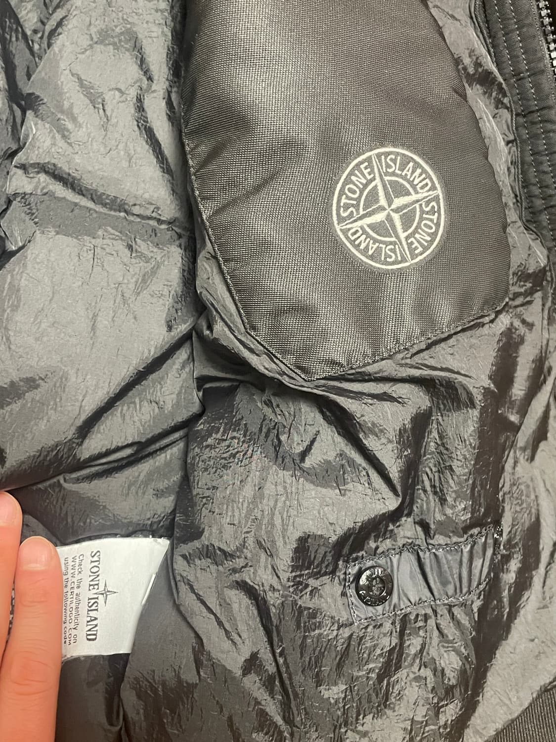 스톤아일랜드 18gw 크링클랩스 논후드 L사이즈 상품이미지5