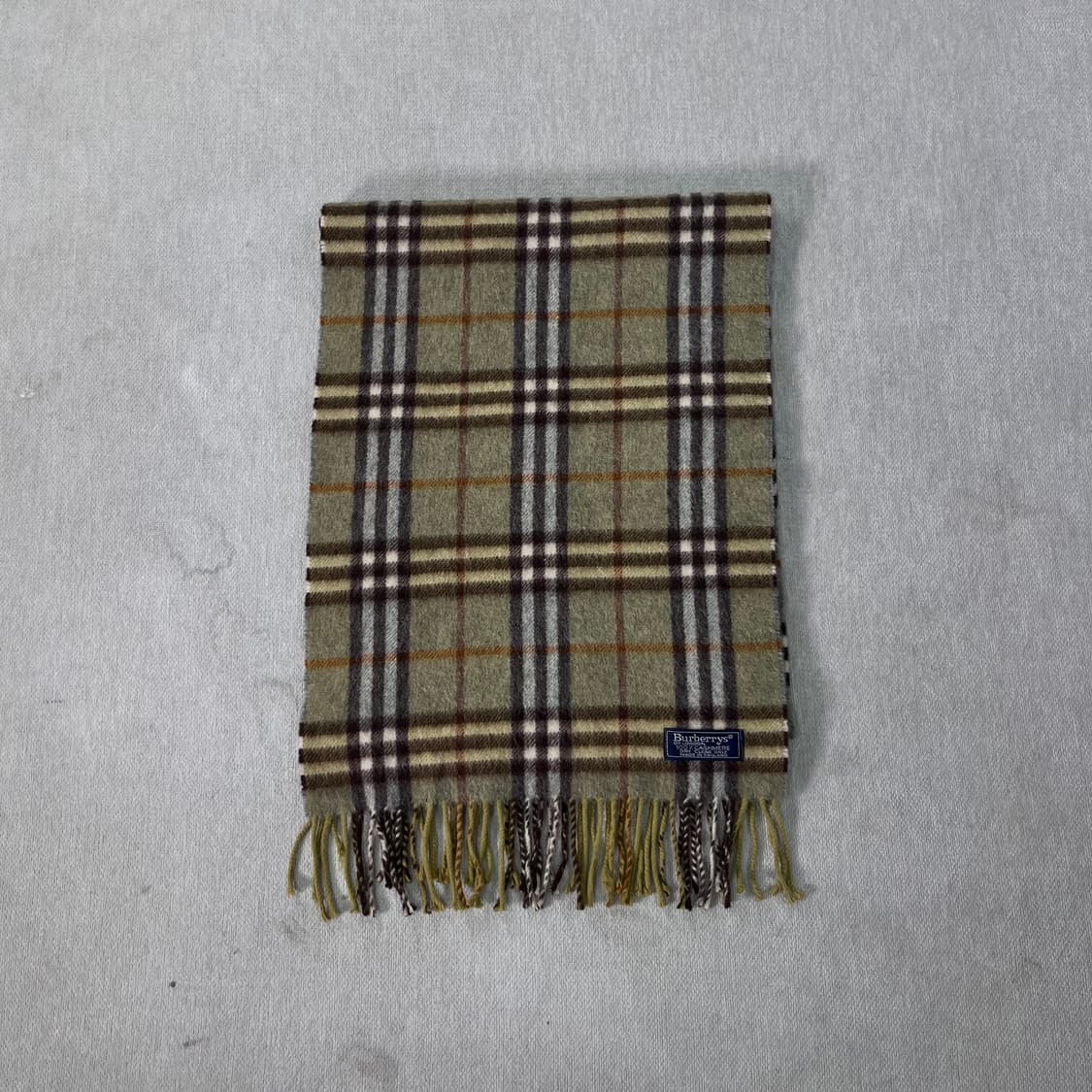 버버리 노바체크 캐시미어 그린 머플러 상품이미지2