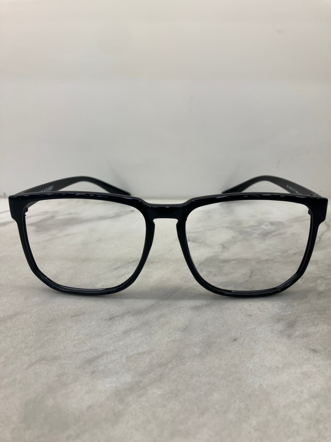 카라 KARRA 블랙 와이드 스퀘어 빅 뿔테 안경 상품이미지6