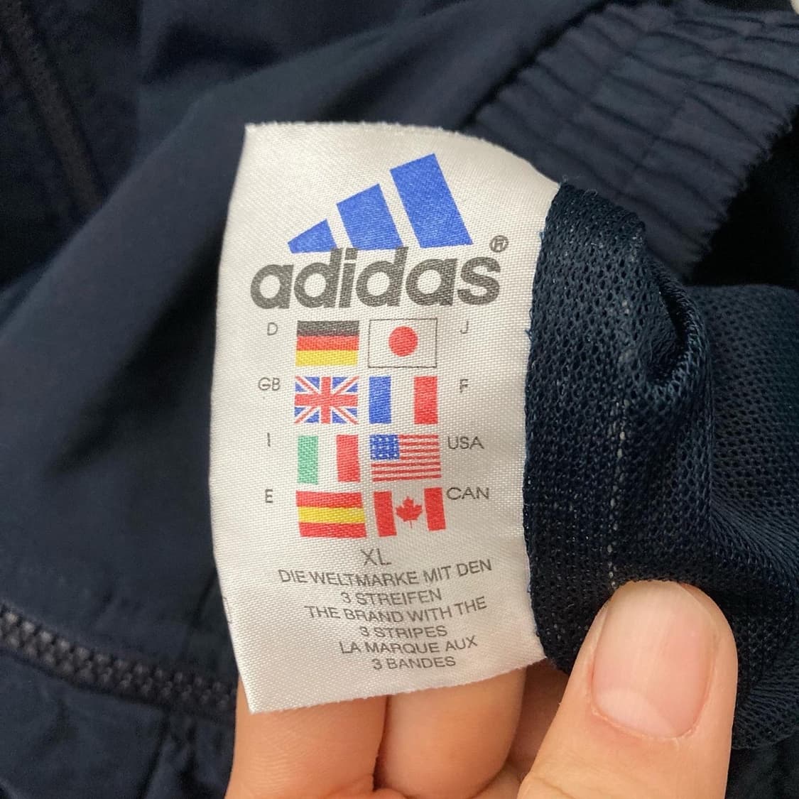 아디다스 네이비 화이트라인 윈드브레이커 상품이미지5