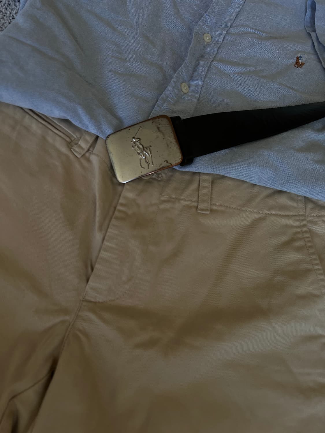 폴로 랄프 로렌 포니 로고 플라크 가죽 벨트 상품이미지7