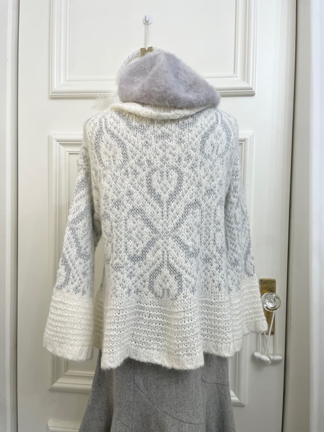 sheer gray fur lovely cap(size-F) 상품이미지4