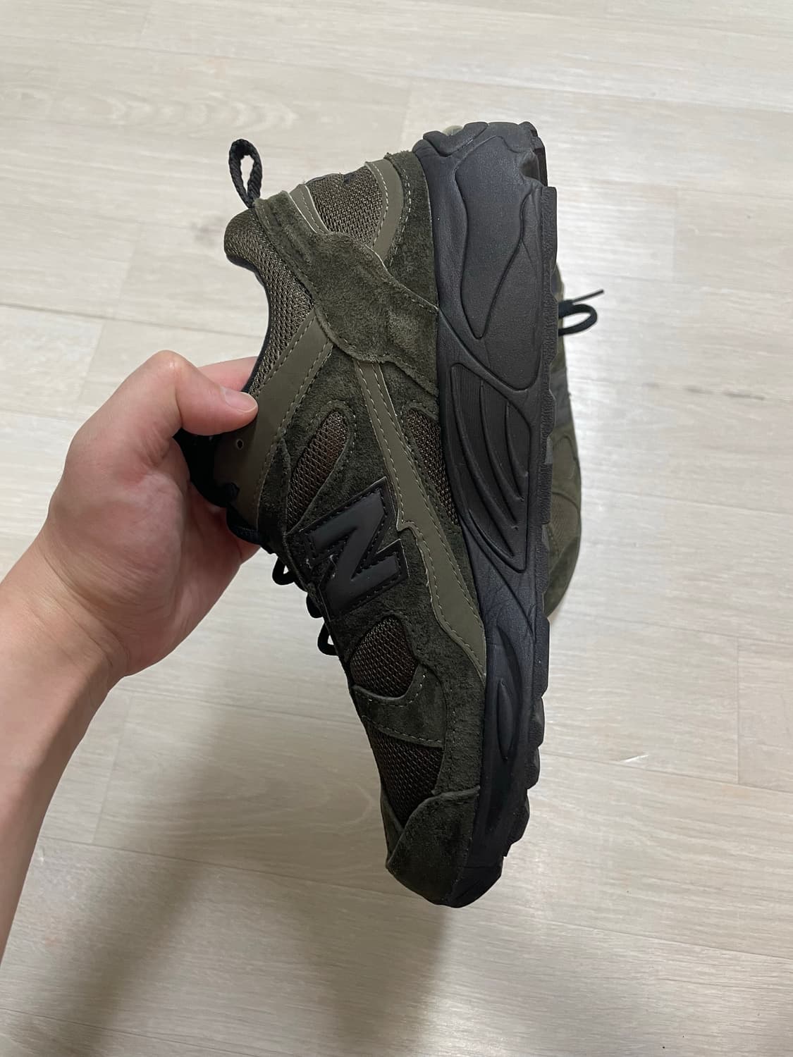 뉴발란스 878 카키 255사이즈 2회착 상품이미지6