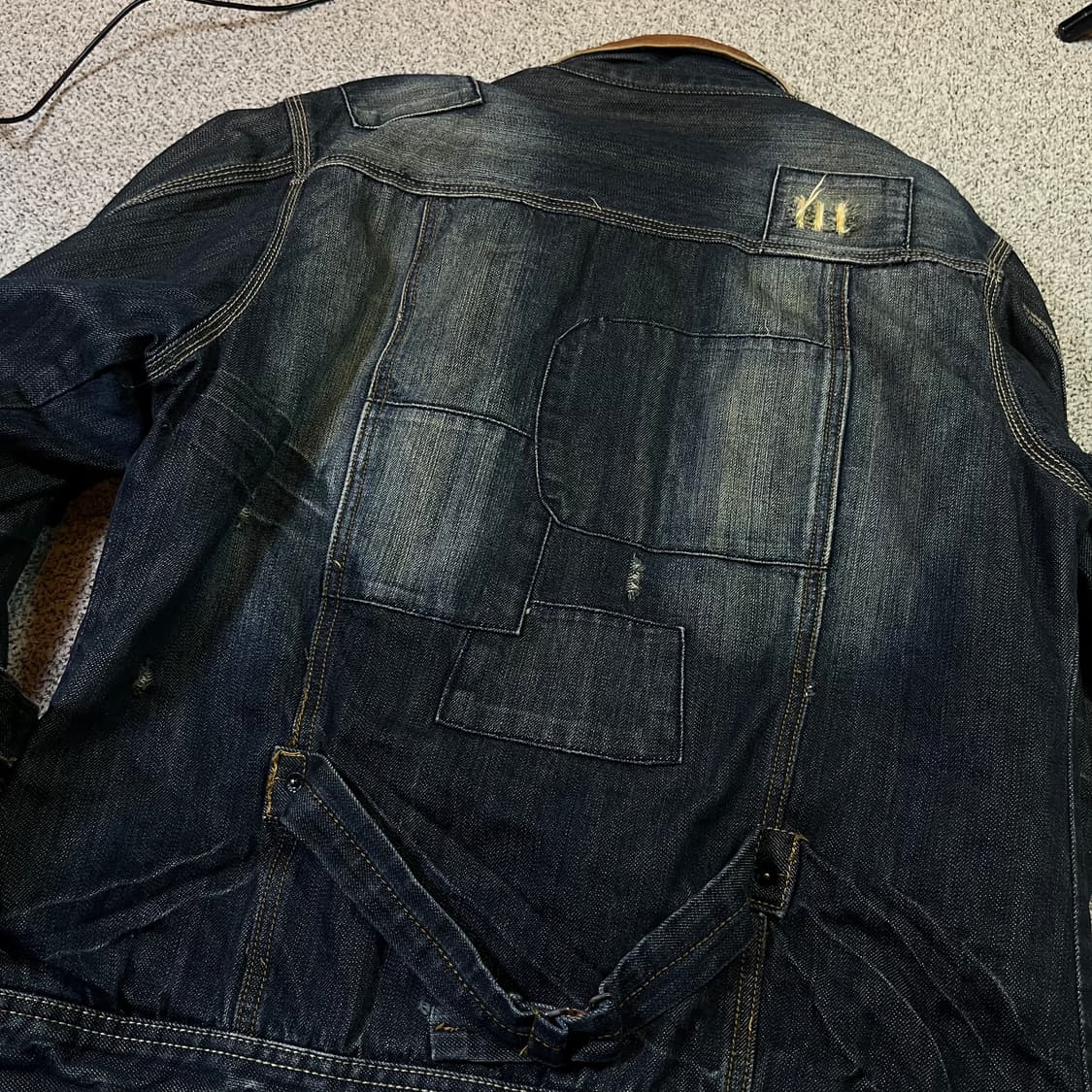 Vintage 빈티지 패치 데님 자켓 상품이미지4