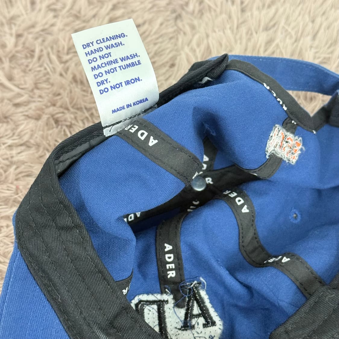 Made in korea 아더에러 18ss 에드카 로고 블루 볼캡 상품이미지5