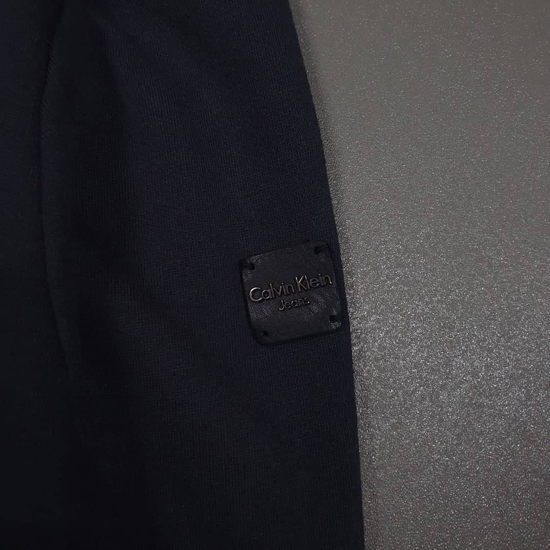 L (100) CK 캘빈클라인 쉐르파 기모 견장 투포켓 블루종 집업 자켓 상품이미지3