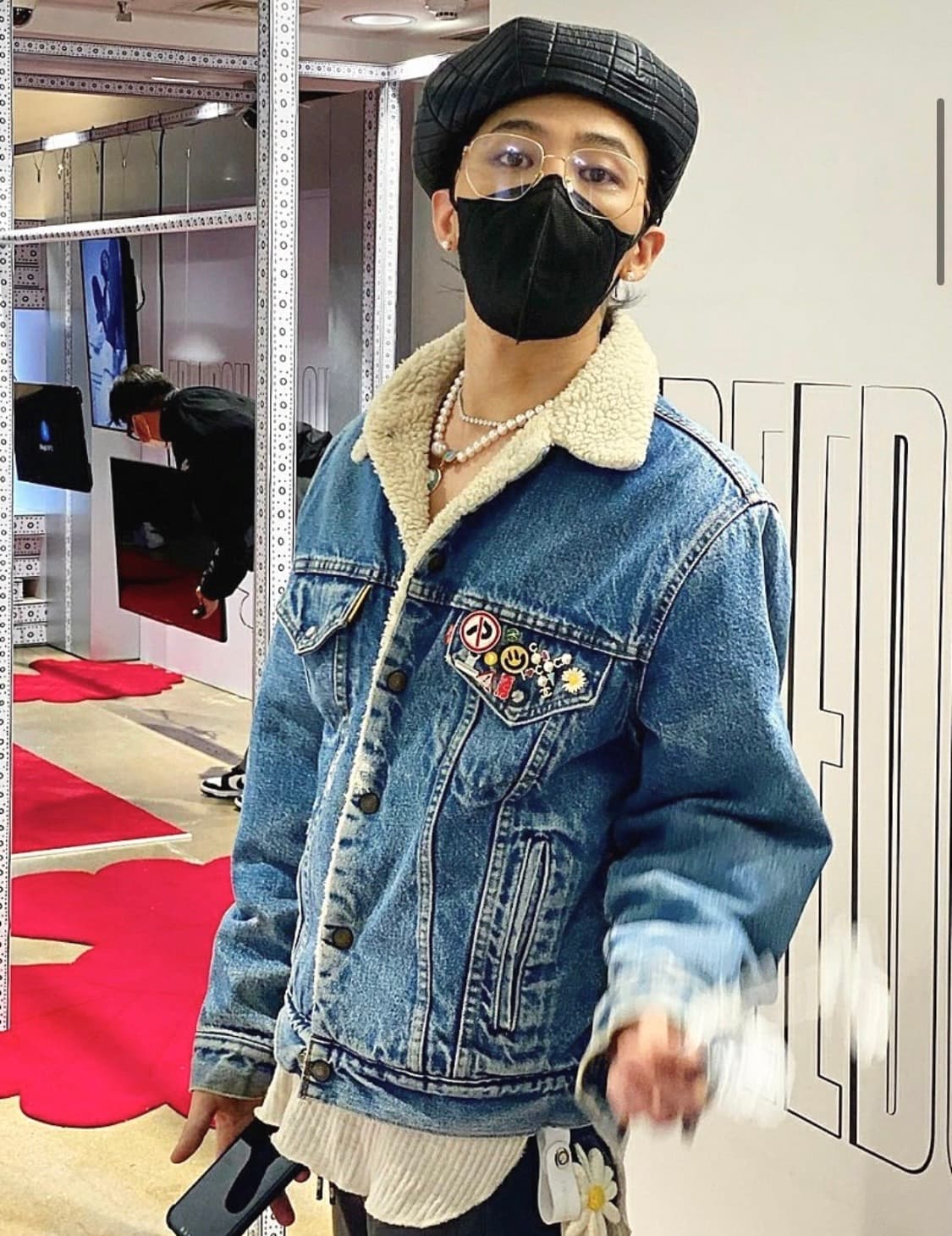 리바이스 양털 데님자켓 L(100) 상품이미지2