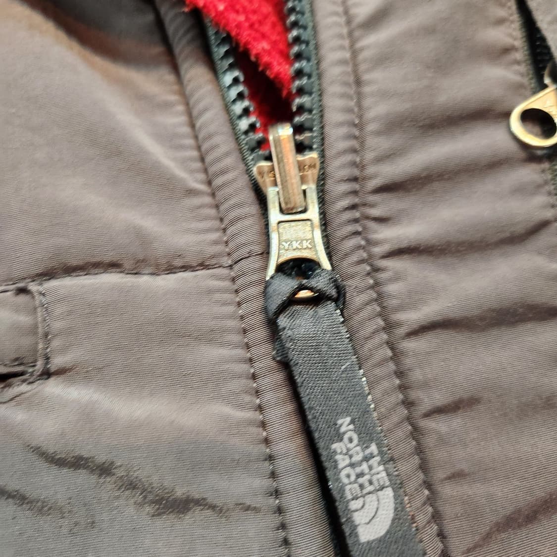 노스페이스 데날리 레드 그레이 플리스 자켓 M 105 상품이미지3