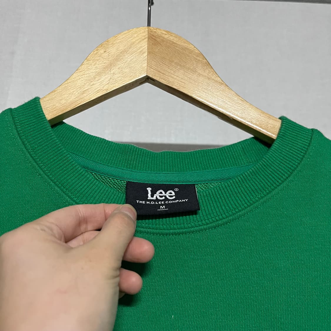 Lee 리 그린 맨투맨 M 상품이미지2
