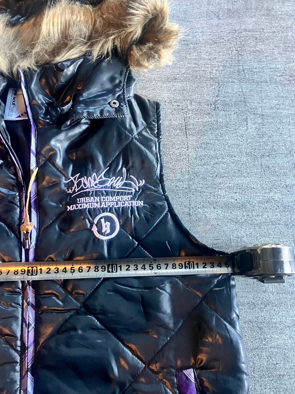 일본빈티지 Bonesoul 핀터깔2k 보헤미안락펑크 울프죠 패딩베스트 상품이미지2