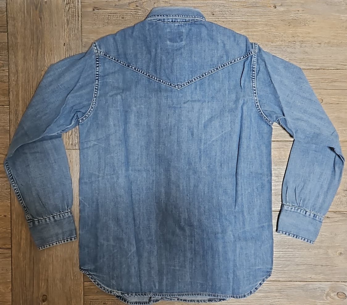 리바이스 LVC 1950's 웨스턴 데님 셔츠 블라인드 레몬 S 상품이미지2