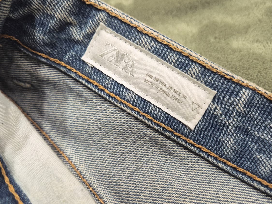 Zara 자라 빈티지 효과 배기진 상품이미지5