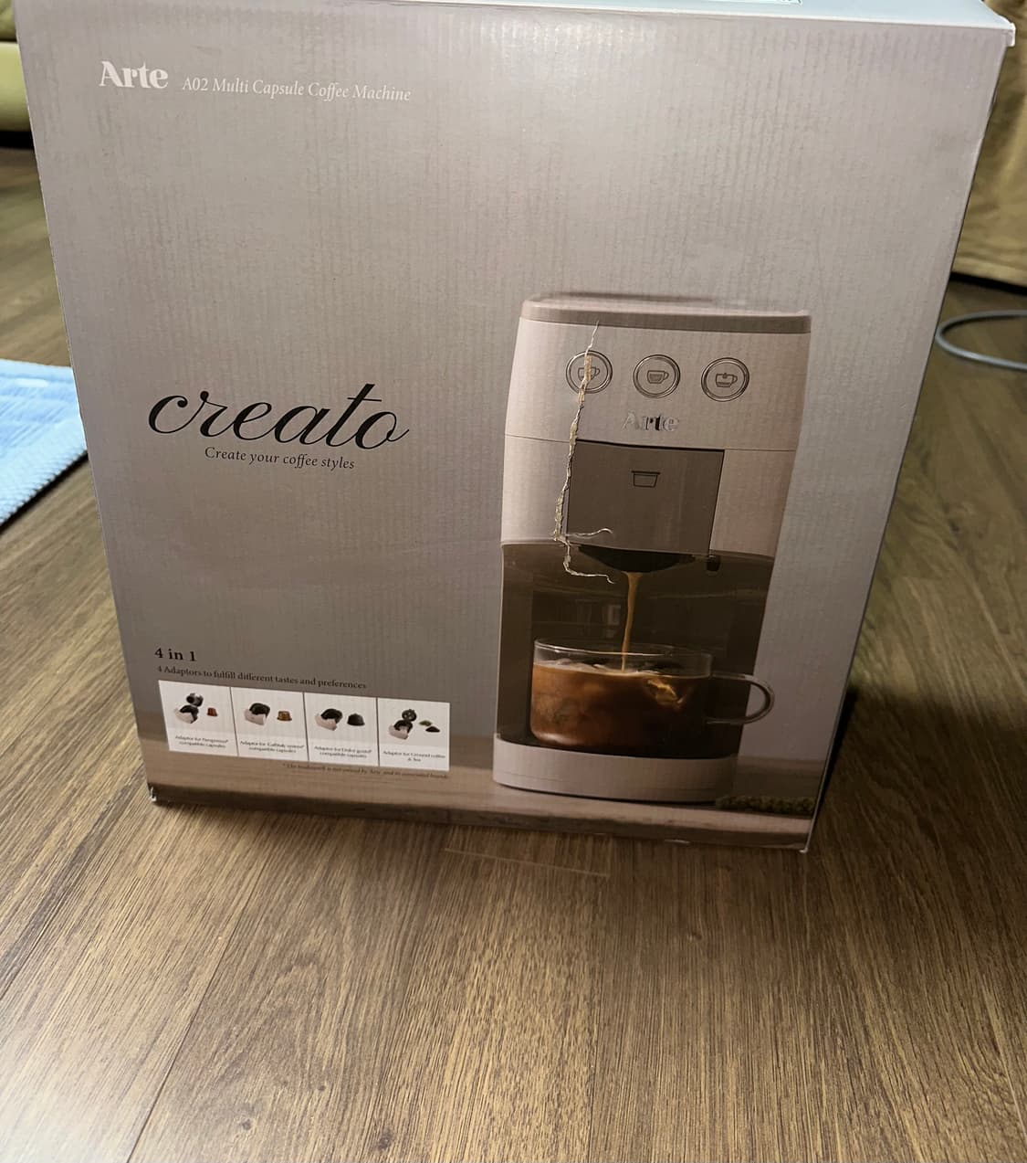 아르떼 크레아토 A02 캡슐 커피머신 완전 새상품 상품이미지2