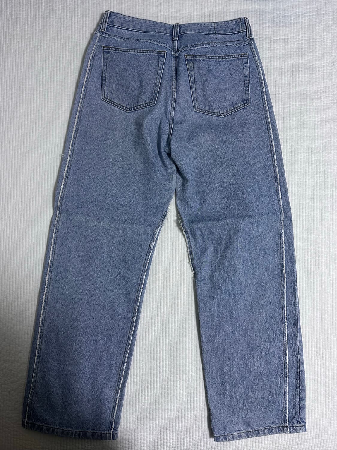 쿠어 컷오프 와이드 데님  상품이미지2