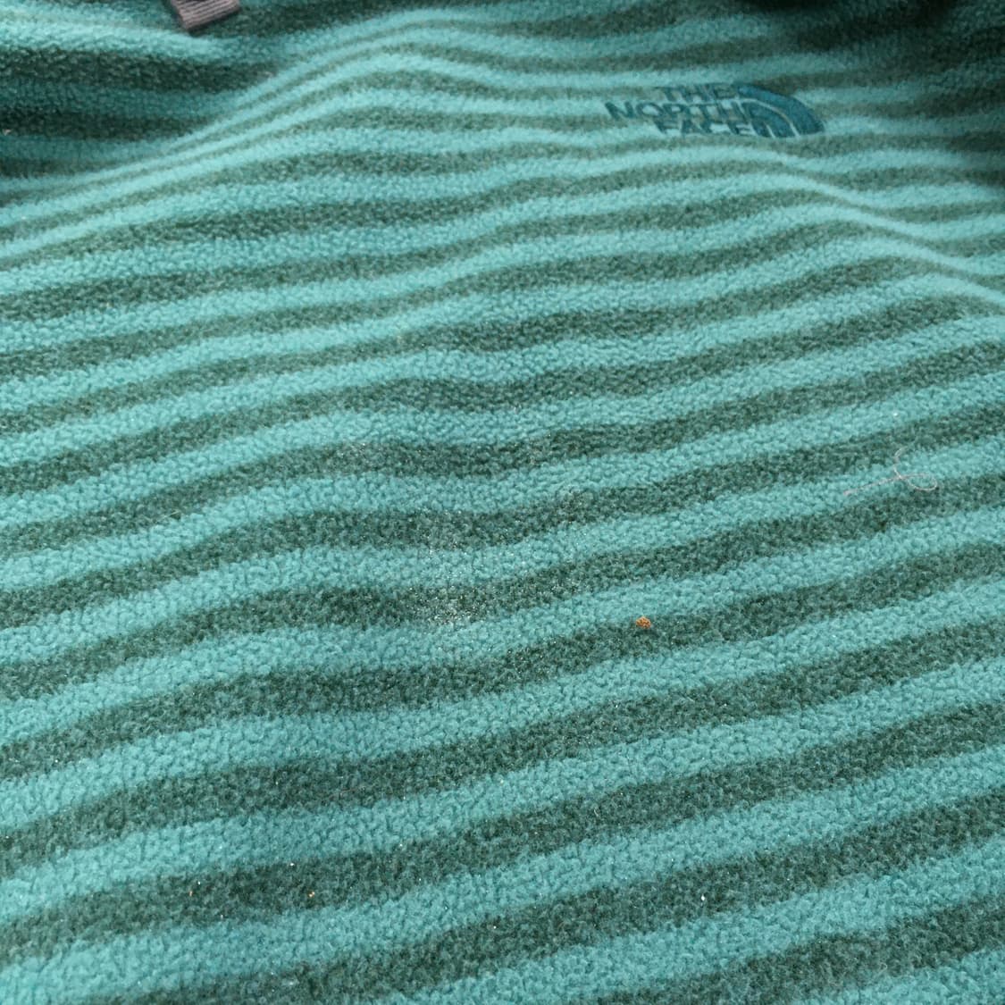 투티/0284 노스페이스 스트라이프 플리스 그린 블랙 반 집업 자켓 상품이미지9