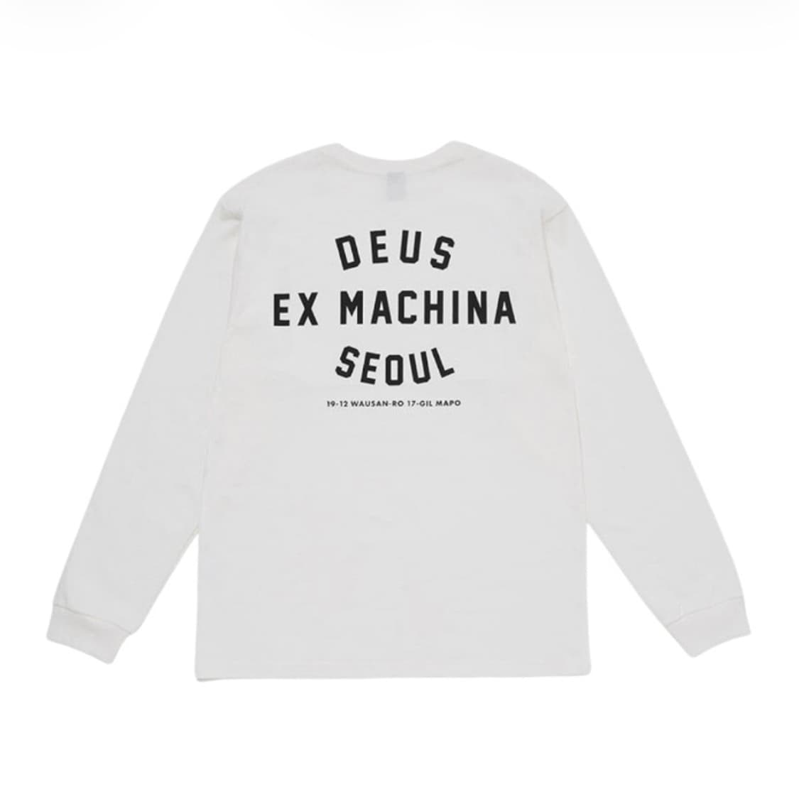 데우스 엑스 마키나 서울 컬리지 롱슬리브 티셔츠 화이트 상품이미지1