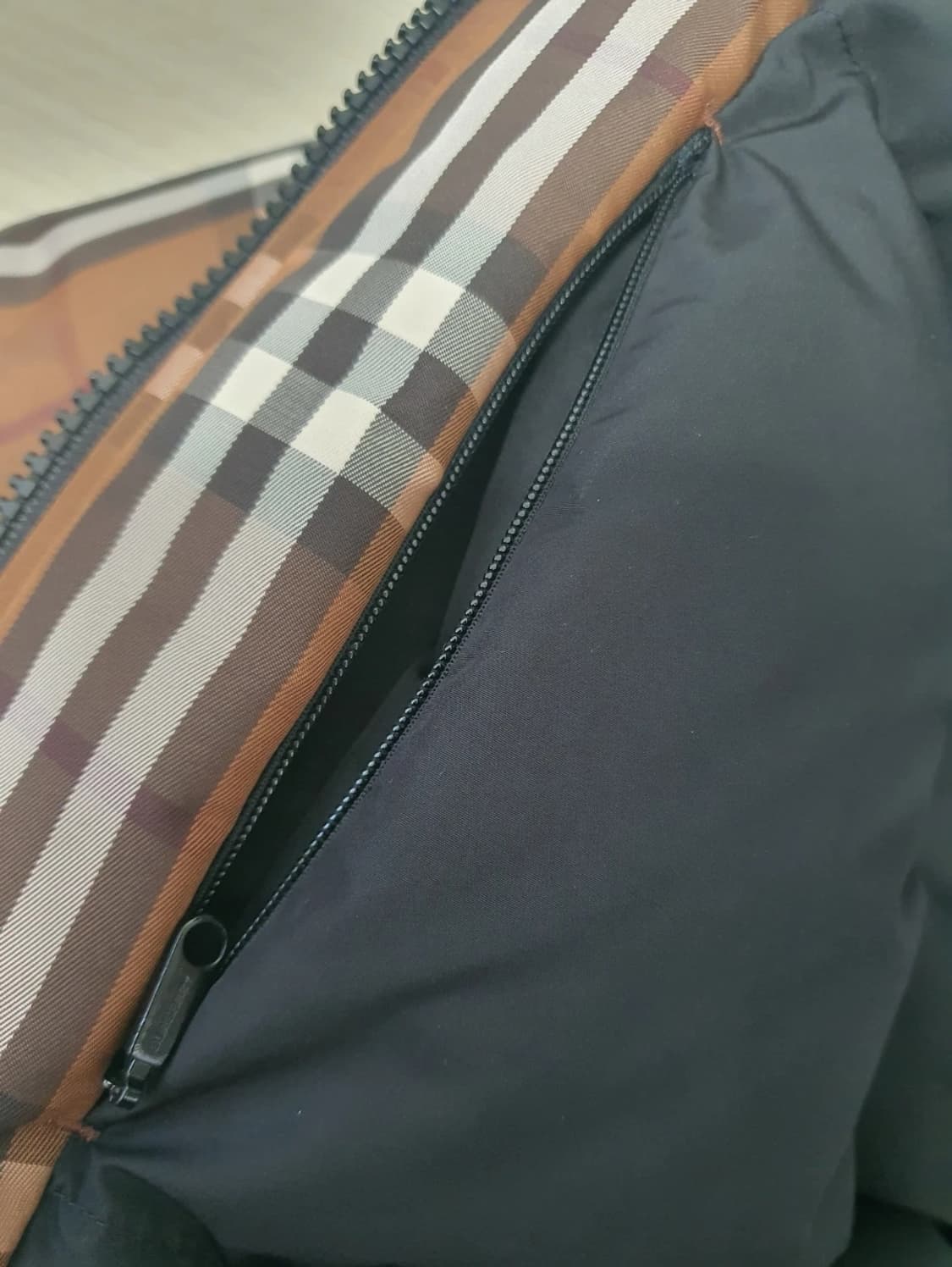 버버리 체크 숏패딩 XXS 상품이미지6