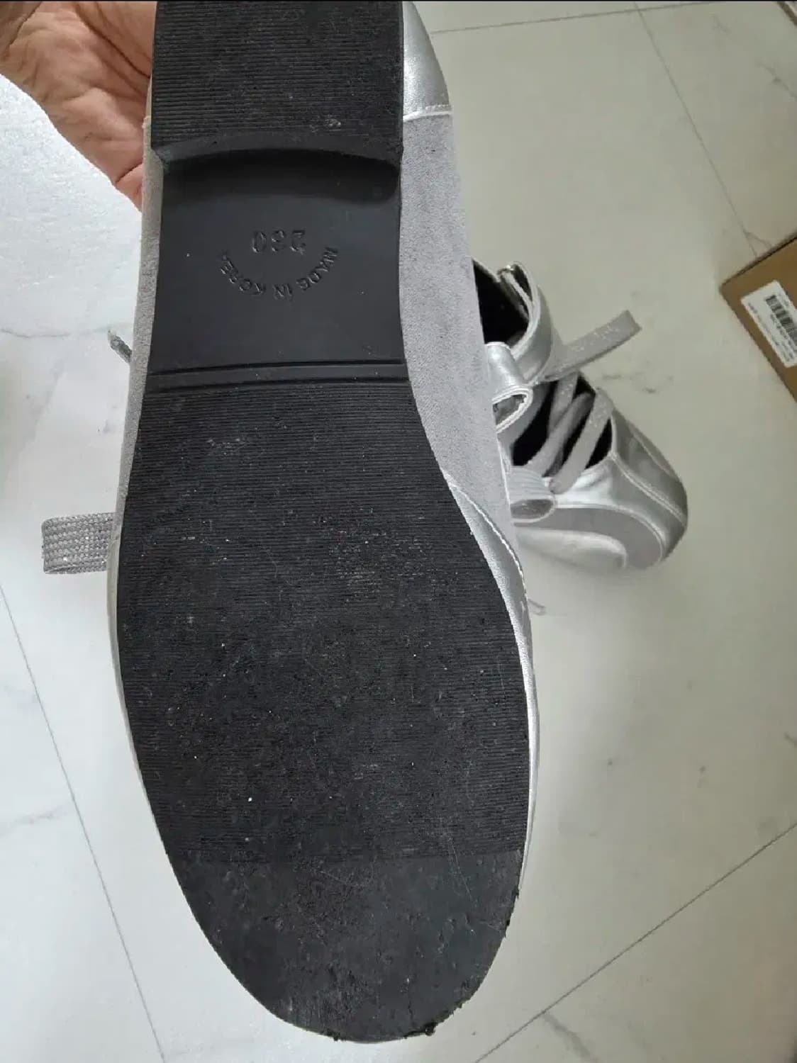 포른른 스트랩 메리제인 슈즈-실버(230) 상품이미지8