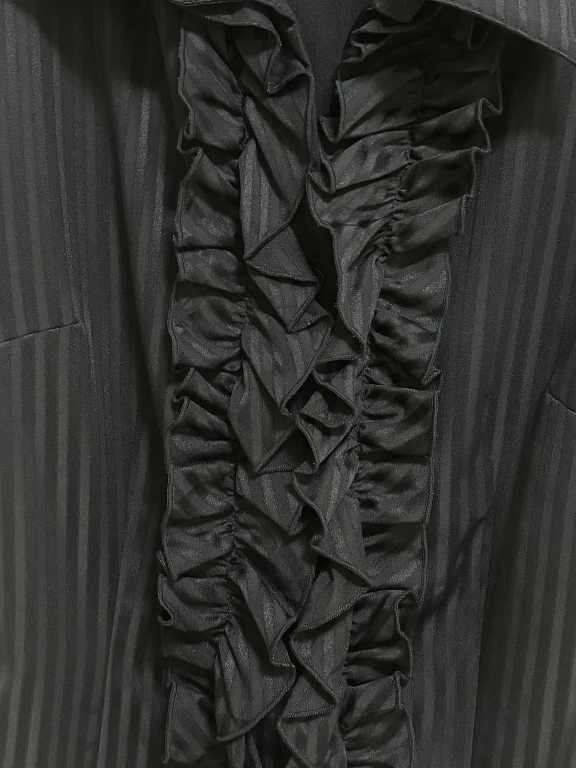 일본 빈티지 네이비프릴반팔셔츠 상품이미지4