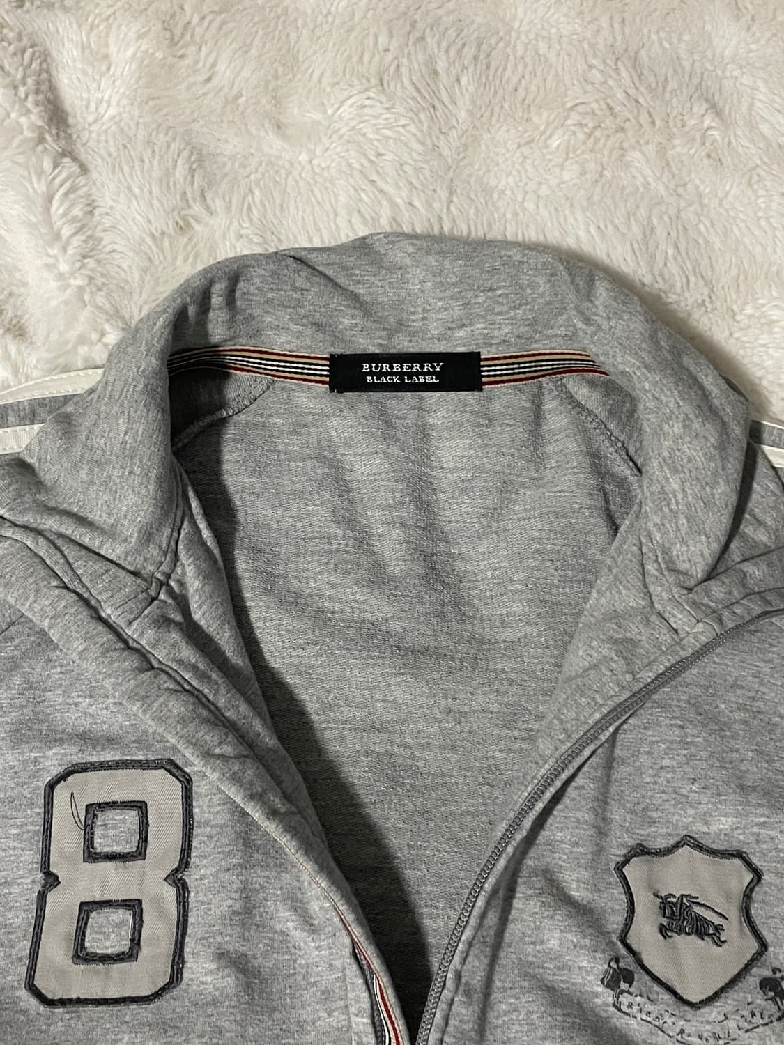 버버리 면집업 져지 그레이 상품이미지2