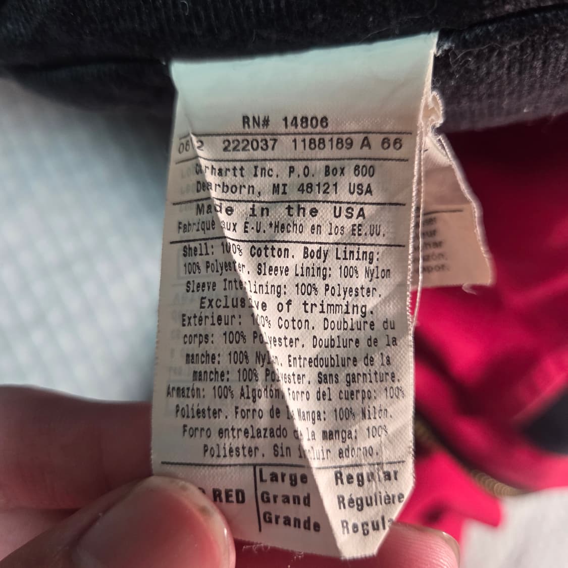 칼하트 워크자켓 상품이미지9