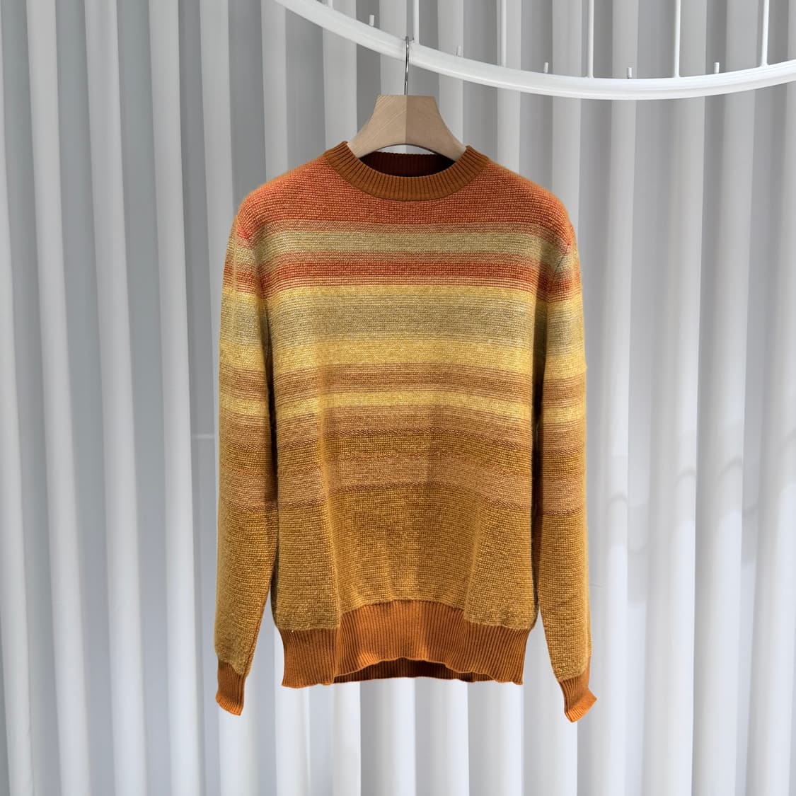 (S/50) / 로로피아나 캐시미어 스트라이프 니트 스웨터 상품이미지1