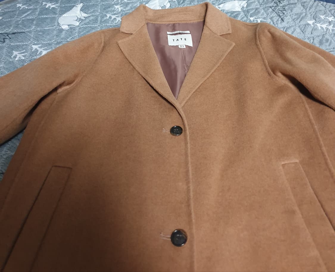 TATE 핸드메이드 울 롱코트 카멜 (S) 상품이미지2