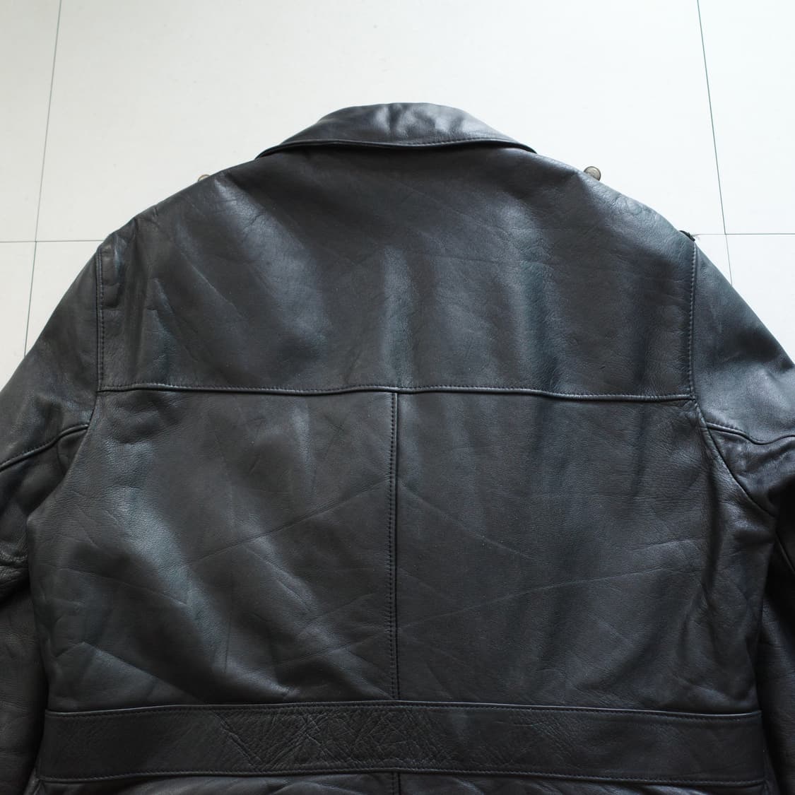 80s German Polizei 독일 경찰 레더 가죽 자켓 105 상품이미지7