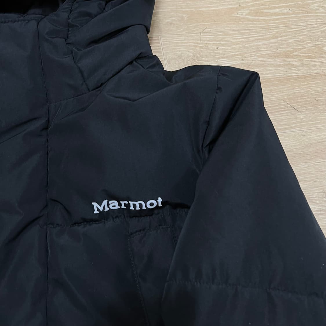 마모트 여성 기능성 아운도어 후드 롱패딩 점퍼 [블랙] XS/85 상품이미지4