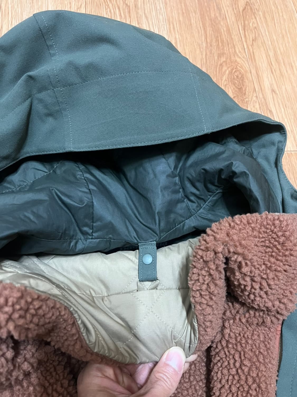 파타고니아 3 in 1 양털 패딩 방수 자켓 후드 사파리 플리스 후디 상품이미지4