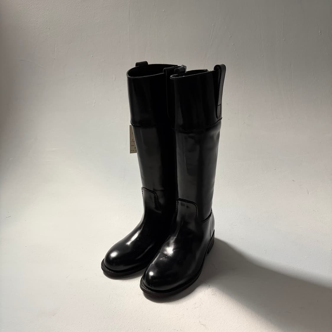 90‘s Rounded Toe Riding Boots 상품이미지1