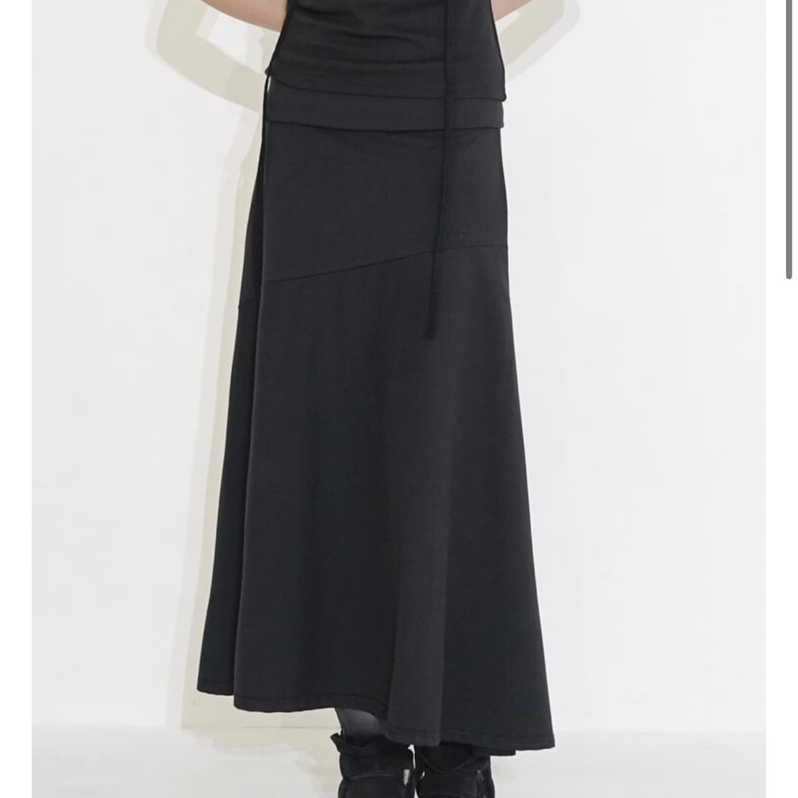 Cubic line long skirt 001 상품이미지5