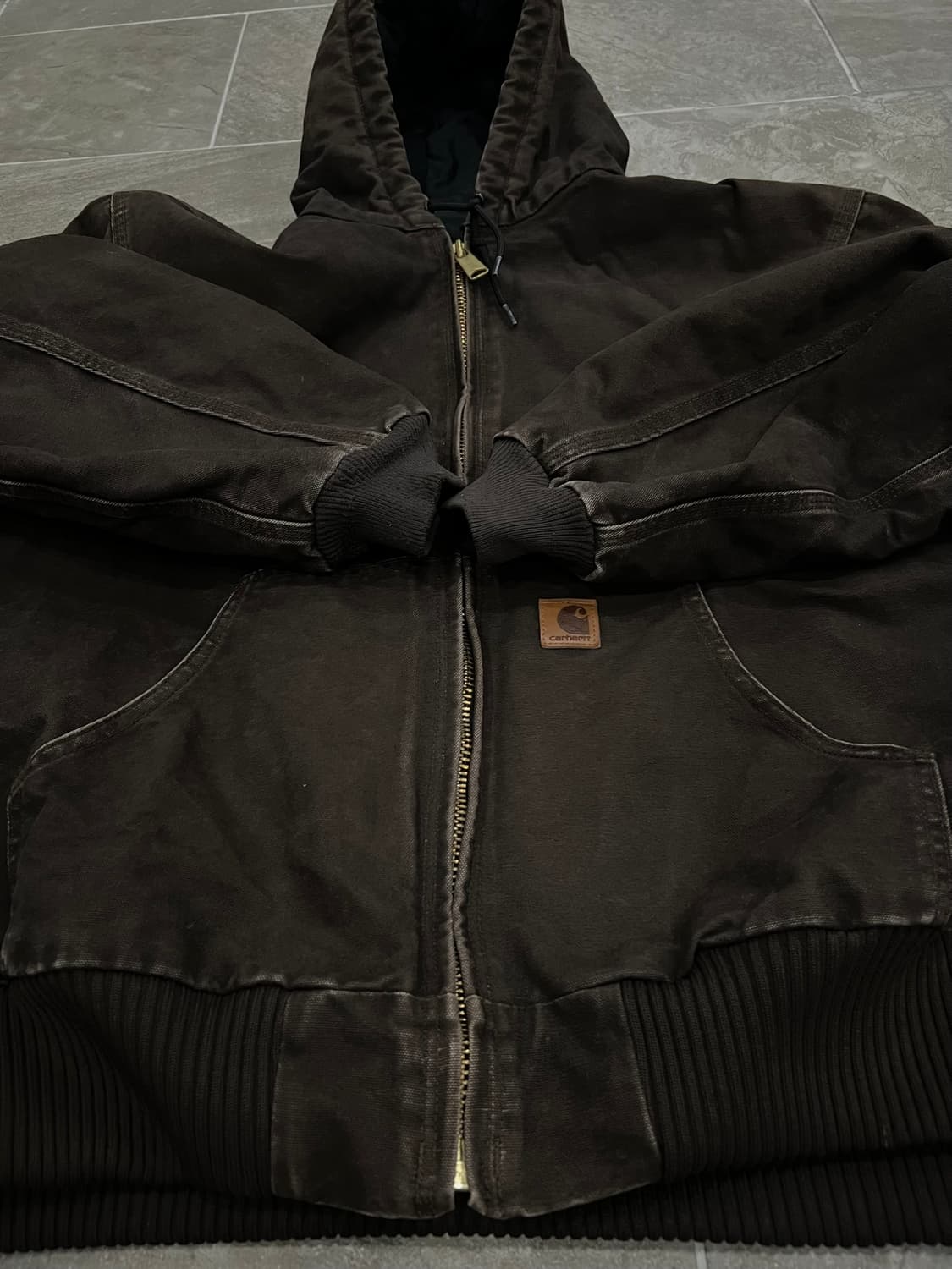 (XL) 칼하트 덕 액티브 후드자켓 J130 DKB 다크브라운 상품이미지7