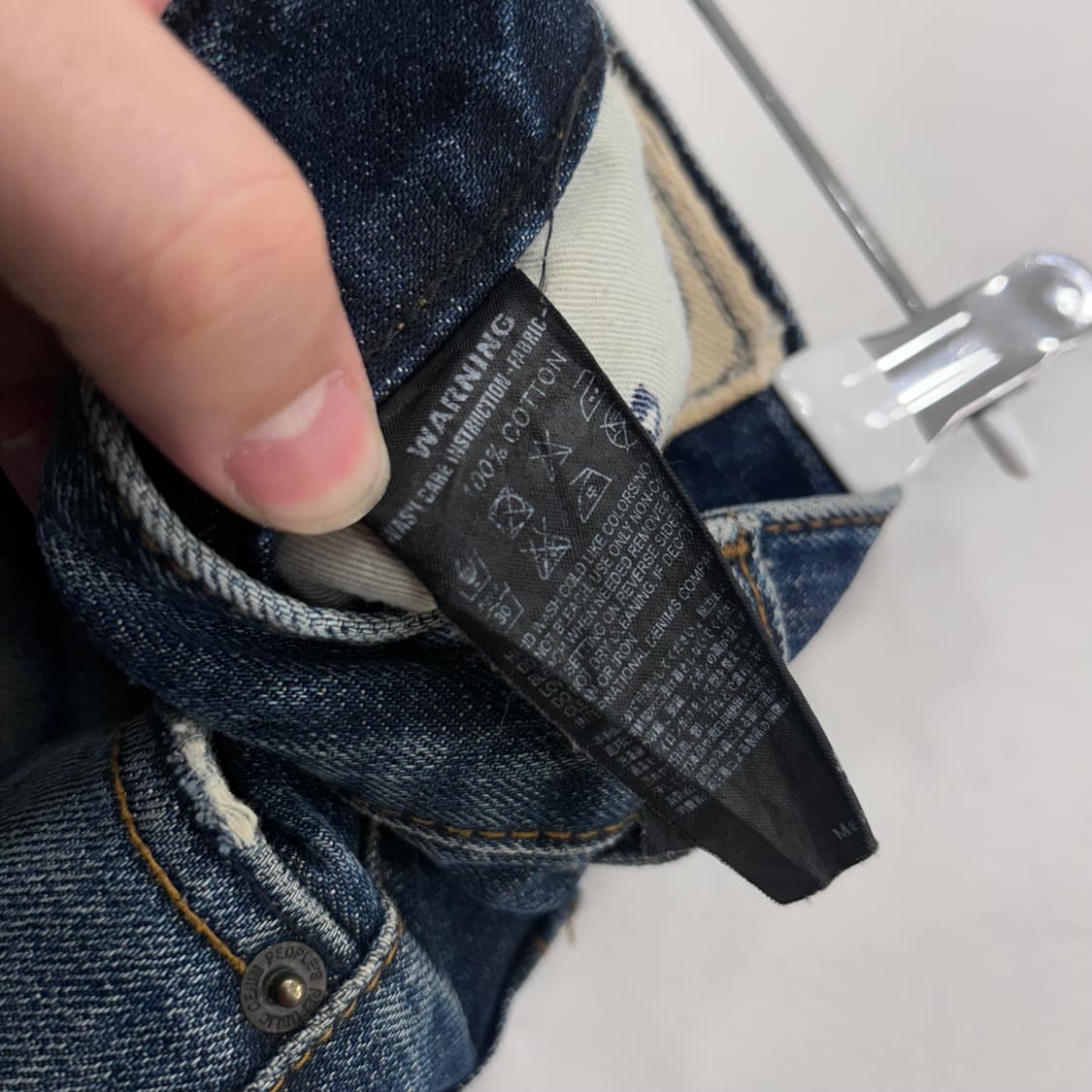 DPSR JEANS 슬림 데미지 자수 데님팬츠 상품이미지4