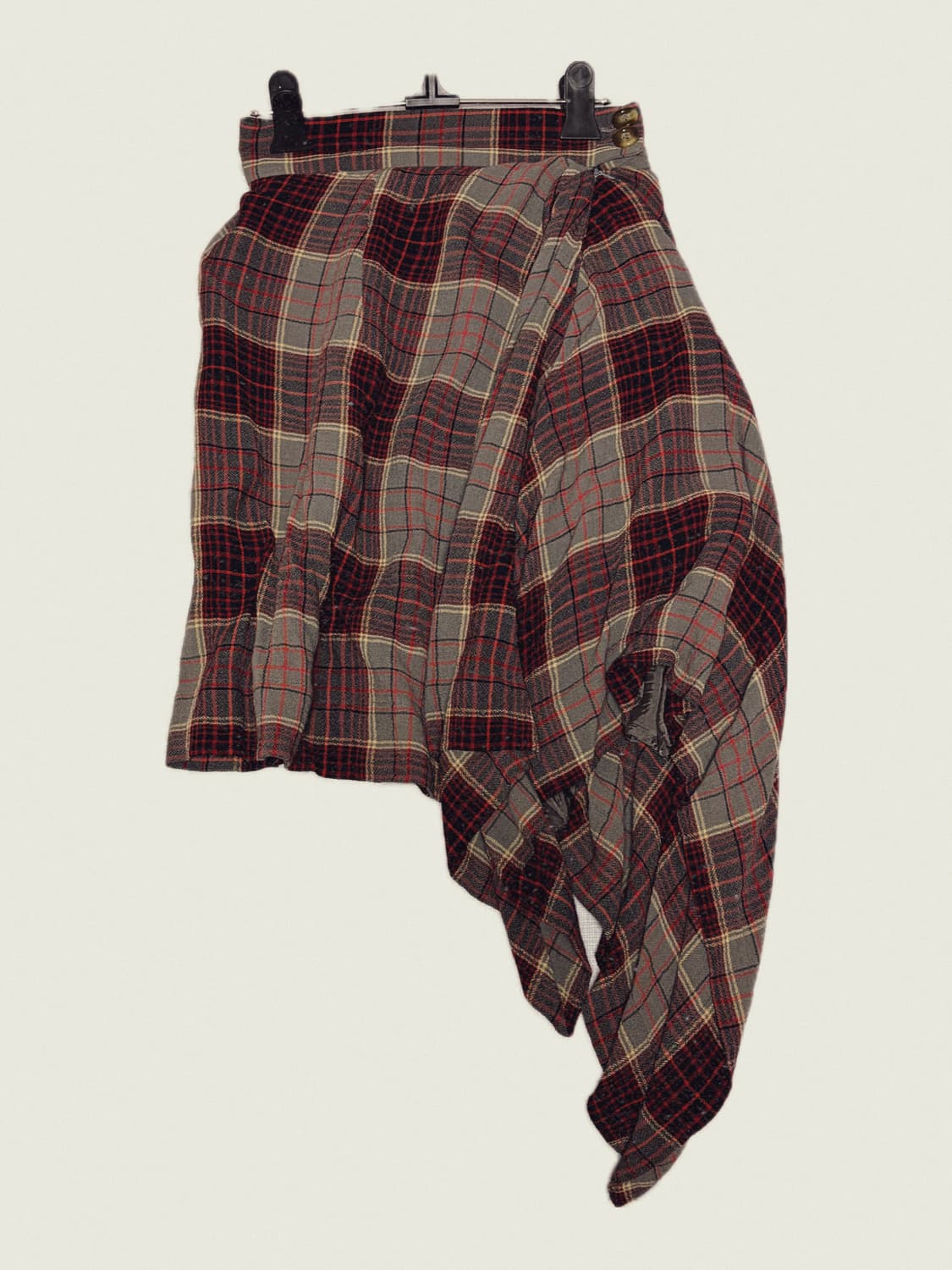 비비안웨스트우드 레드라벨 언발란스 비대칭 체크 스커트 치마 상품이미지1