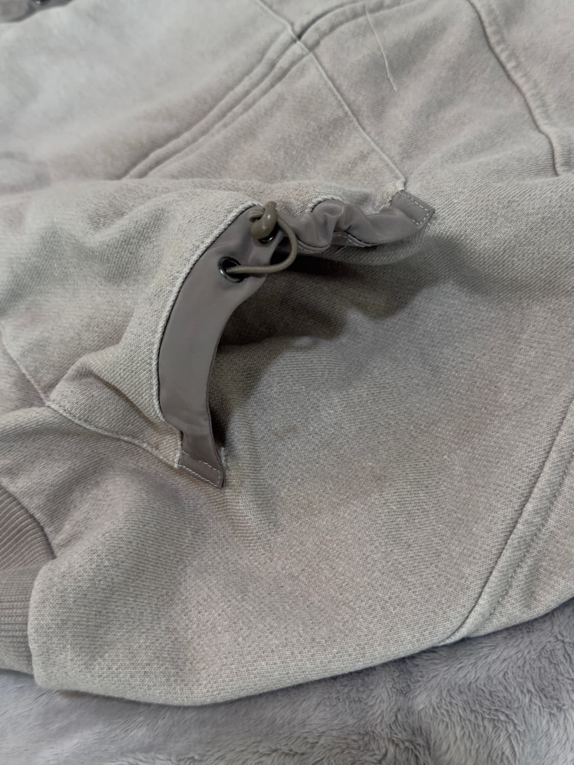 코이세이오 스트링 포켓 후드집업 샌드 상품이미지4