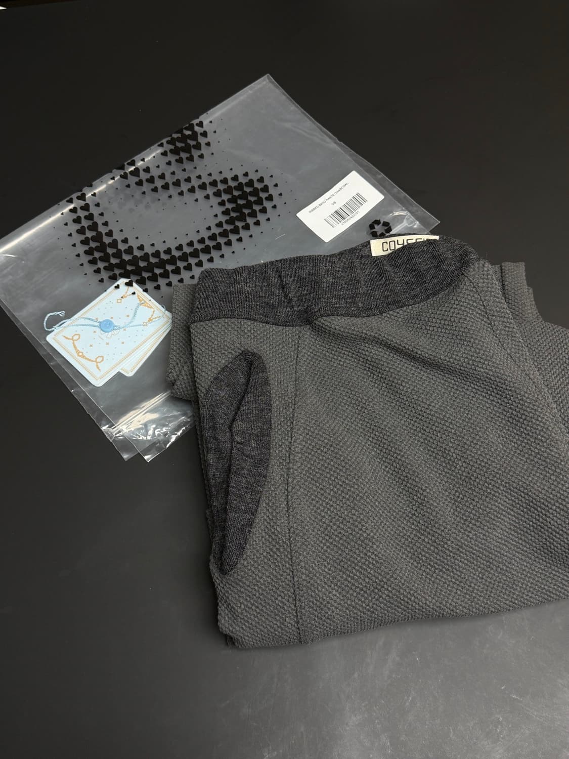 코이세이오 RIBBED BAND PANTS CHARCOAL 상품이미지8