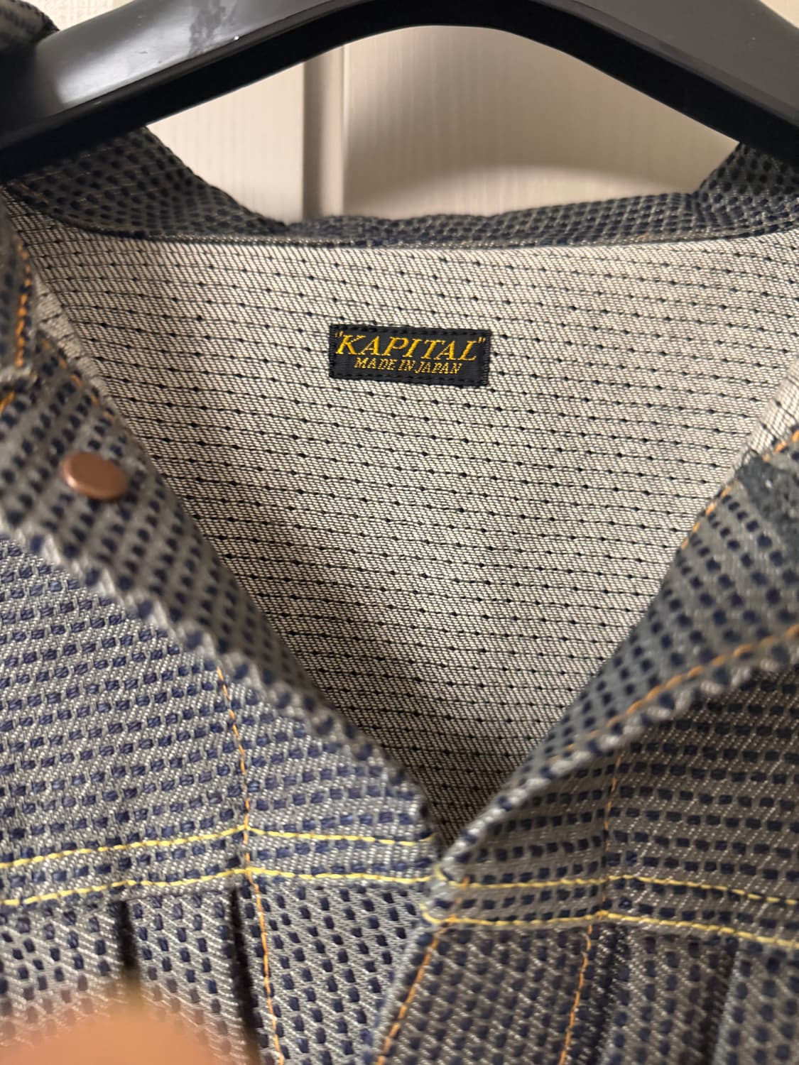 [6]캐피탈 센츄리 데님 1세대 자켓 N7S 차콜 인디고 상품이미지3