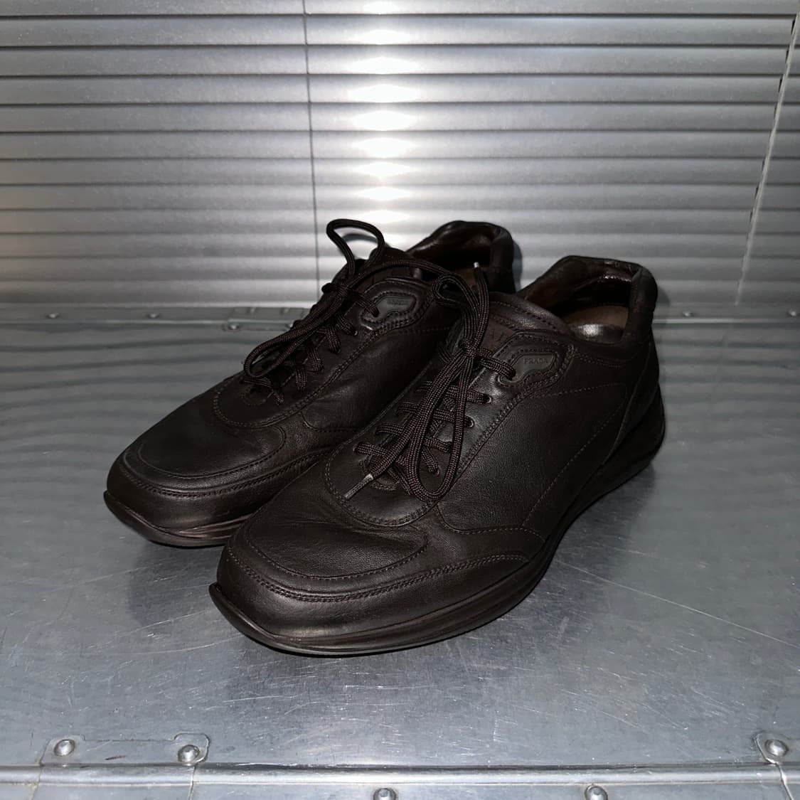 00s 빈티지 프라다 스포츠 플랫폼 가죽 스니커즈 상품이미지2