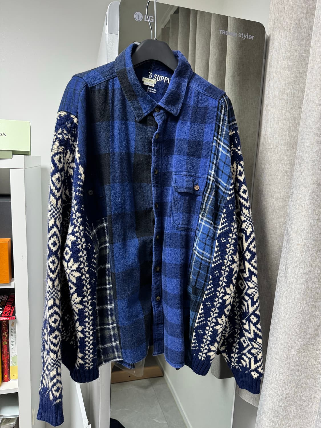 East oklm 패치워크 셔츠 이스트오캄 올드파크 old park 상품이미지3