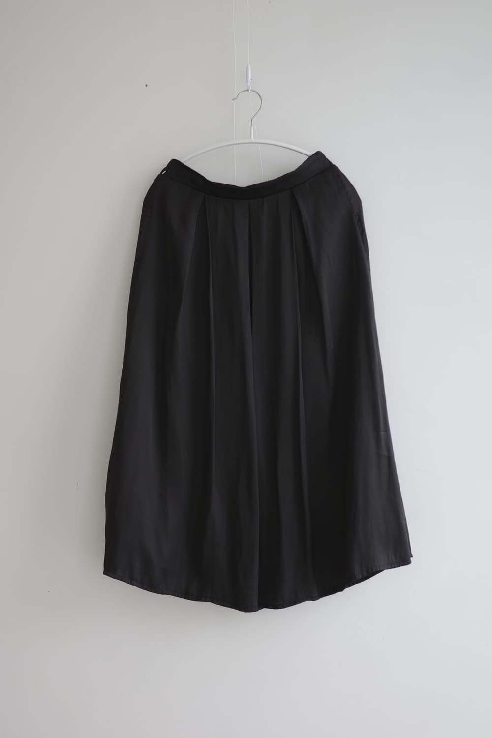 purelast  블랙 쉬폰 플레어 롱 스커트 상품이미지1