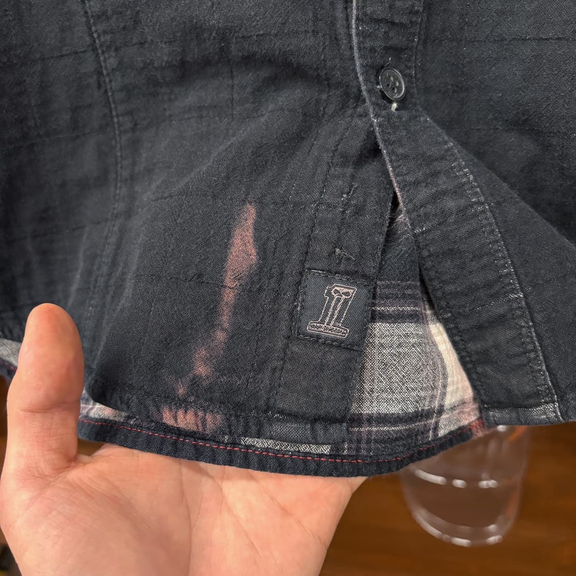 00s 할리데이비슨 Y2K 엠보싱코튼 #1 라이더 셔츠 N457 상품이미지6