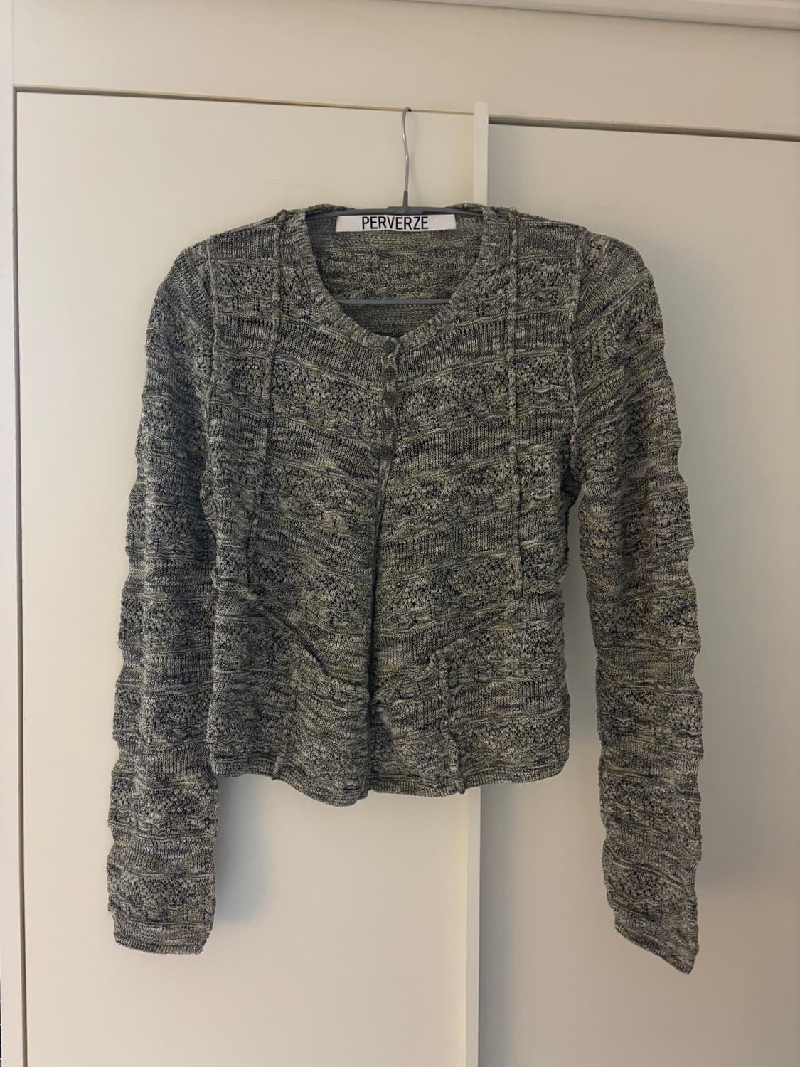 [os] 퍼버즈 핀치드 심 가디건 상품이미지1