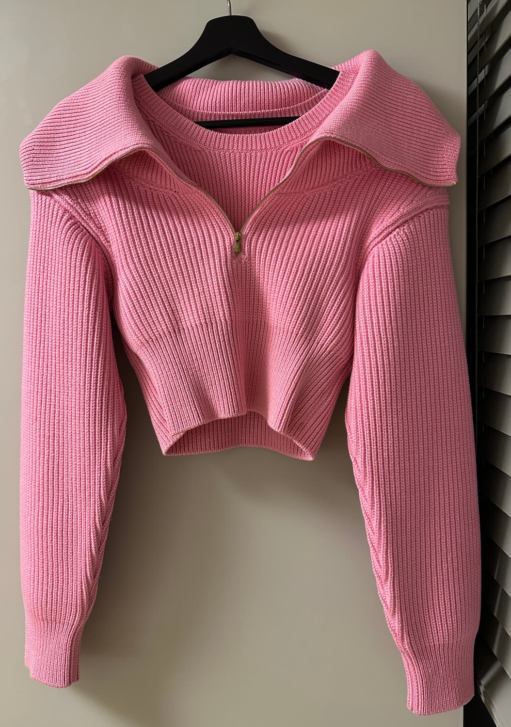 자크뮈스 크롭 골지 니트 울 스웨터 상품이미지1