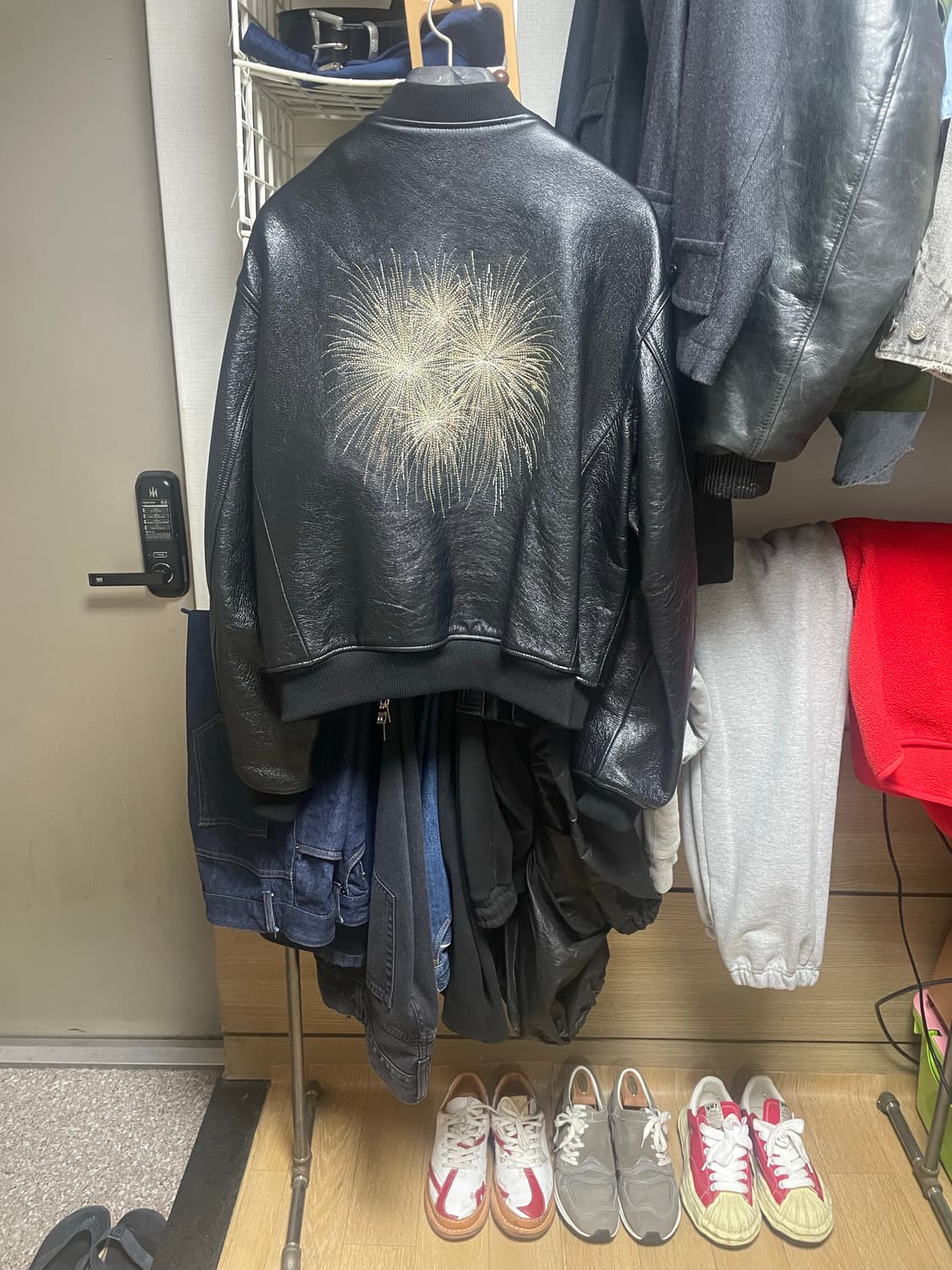 언더마이카 불꽃자켓 레더 1사이즈 상품이미지1