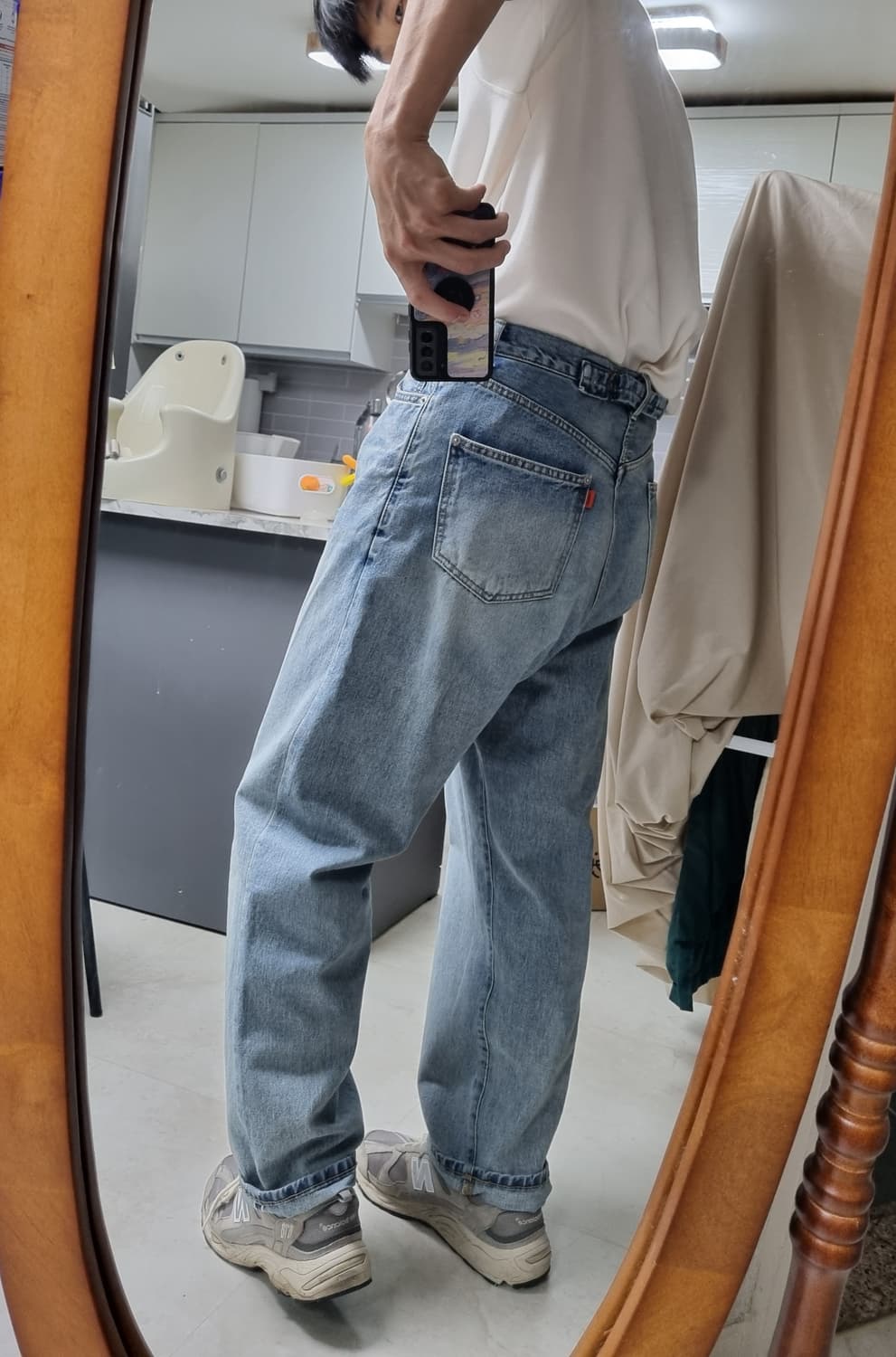 아워셀브스 25SS 와이드 데님 Bleached 상품이미지4