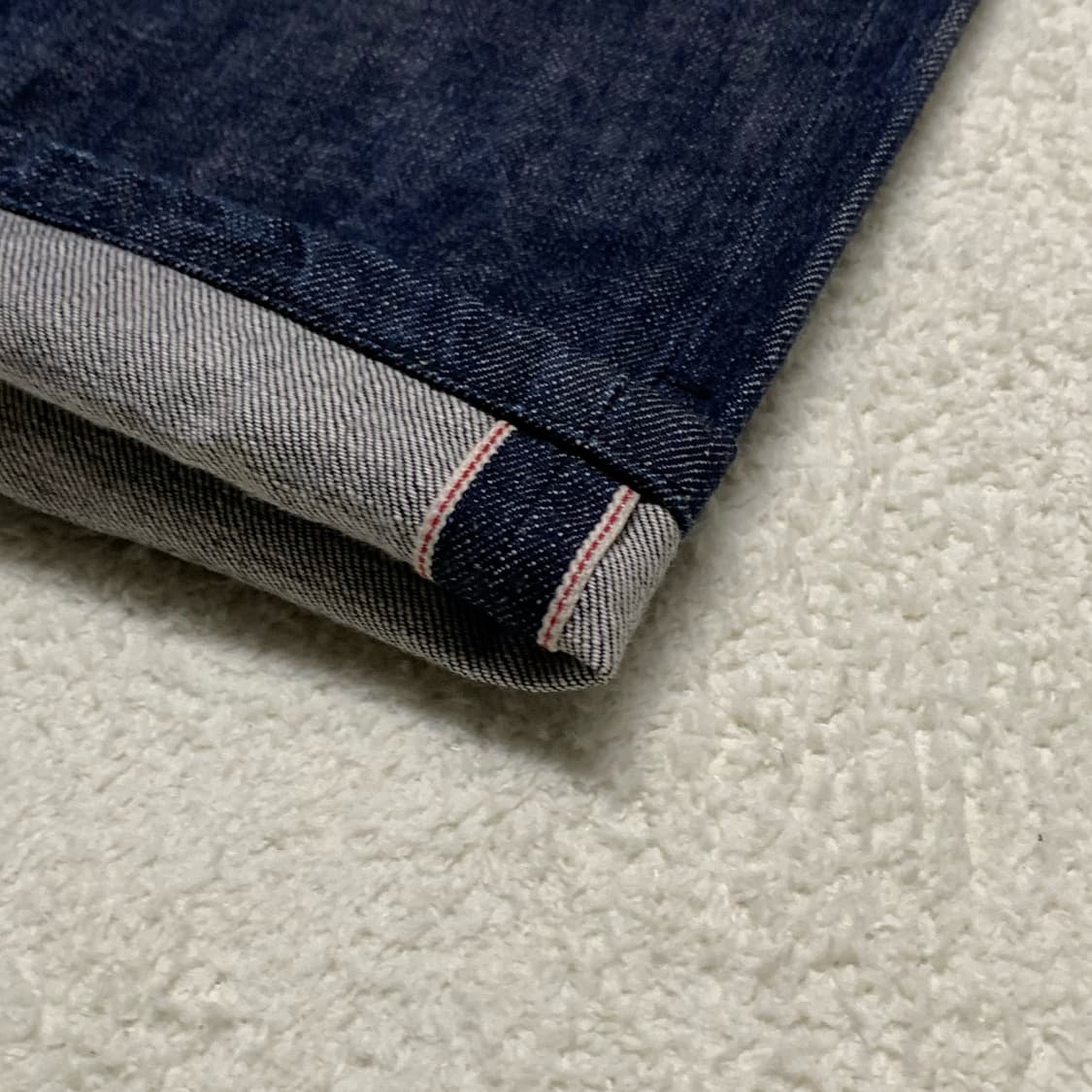 [표기 35, 실측 38] 질스튜어트 레귤러핏 신치백 셀비지 데님팬츠 상품이미지5